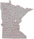 map of areas covered by hillshade service