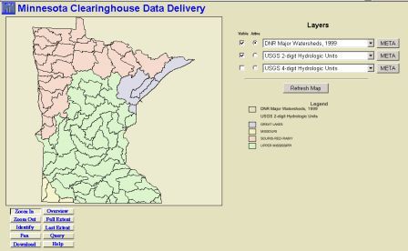 Thumbnail image of Data Delivery application page