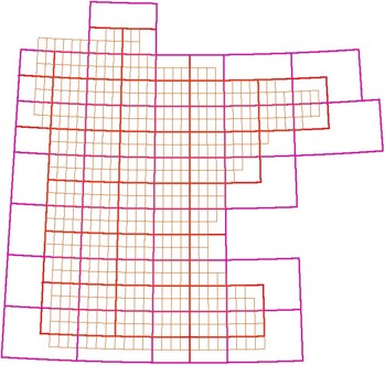 250K and 100K quadrangle tile index