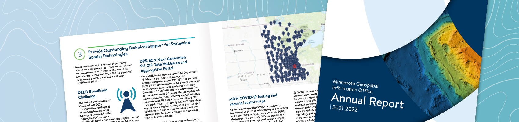 MnGeo annual report graphic